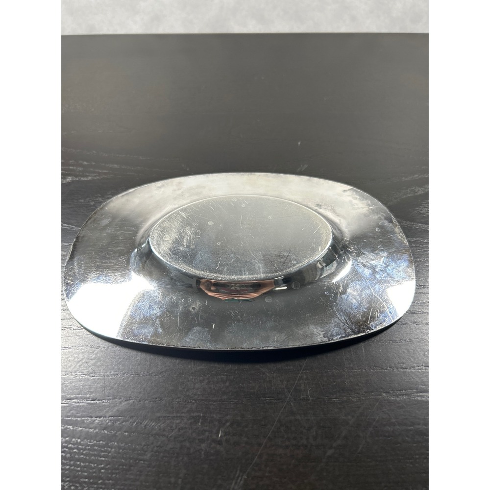 Vintage Birks Silver Plated Oval Trinket Tray Gadroon Border Small Dish 8in - Picture 3 of 5